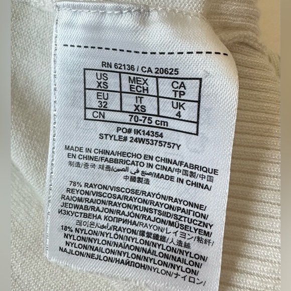 Guess by Marciano White Shawl Collar Cardigan Size XS - Picture 8 of 10